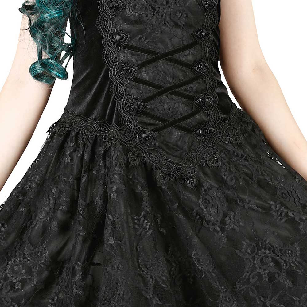 Sinister - 1023 Korte jurk - Zwart Product image